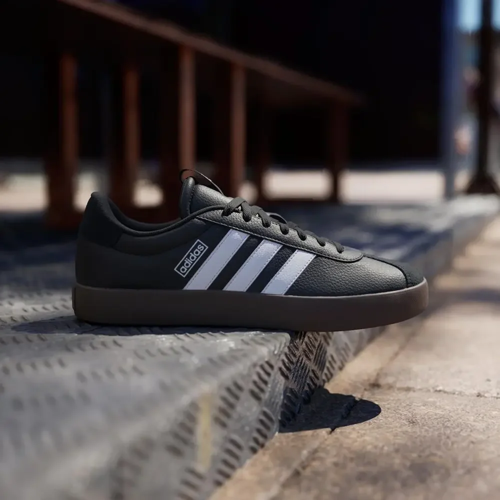 ADIDAS VL COURT 3.0 MENS SNEAKERS CORE BLACK FOOTWEAR WHITE GUM ID6286 28.5 CM